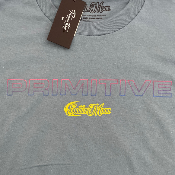 Sailor Moon Toei Anime T-Shirt Blue Sz Large Women,  New Primitive - Picture 3 of 6